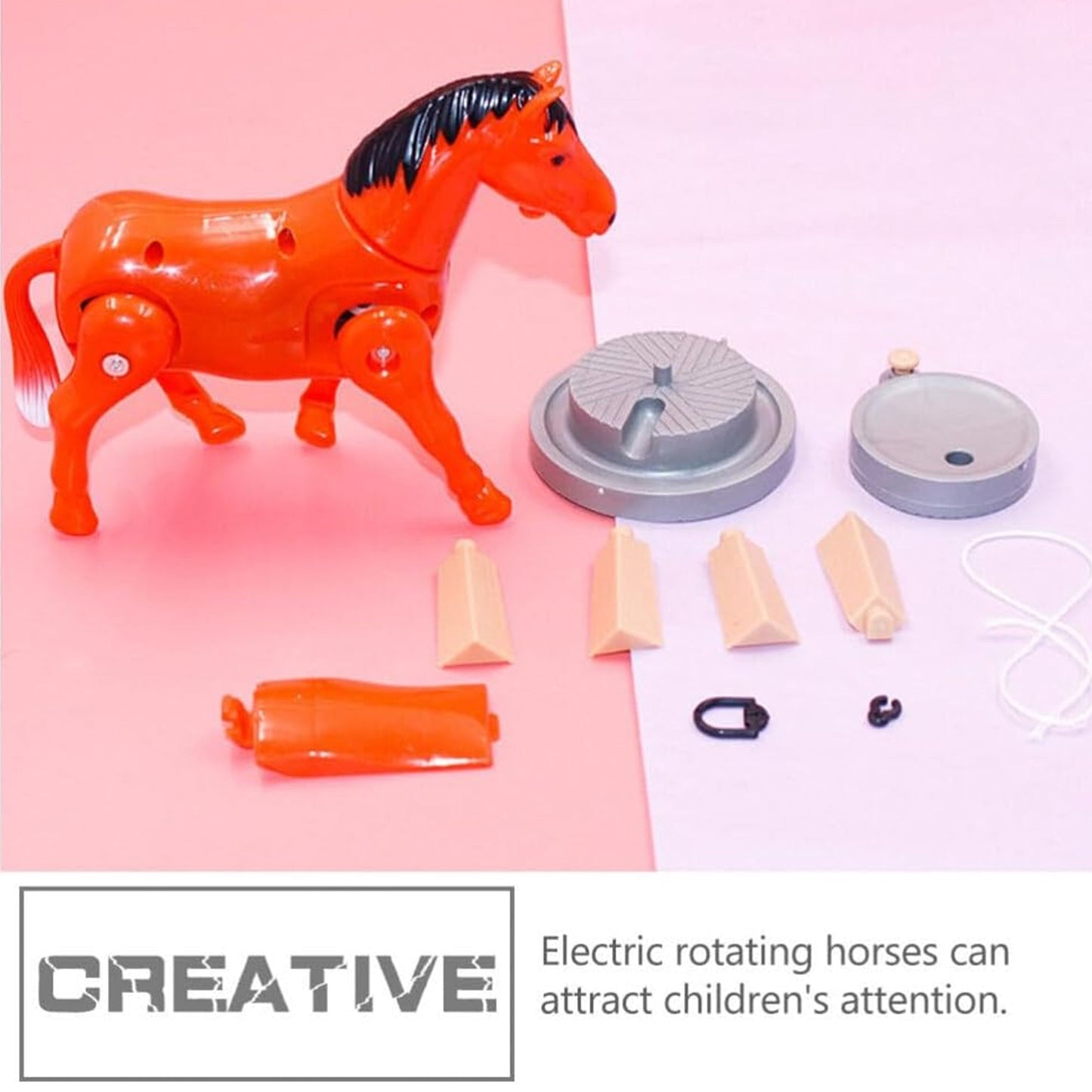 Kids Electric Rotating Horse Toys( Pack of 2)