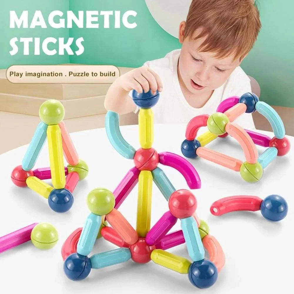 Magnetic Sticks Building Blocks Learning Toy